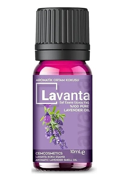 Lavanta Lavender Esansiyel Yağ Doğal Oda Kokusu 1 Adet 10 ml  aromatik Buhardanlık Yağı Kokusu Difüzör Aromaterapi Yağ Koku Özü