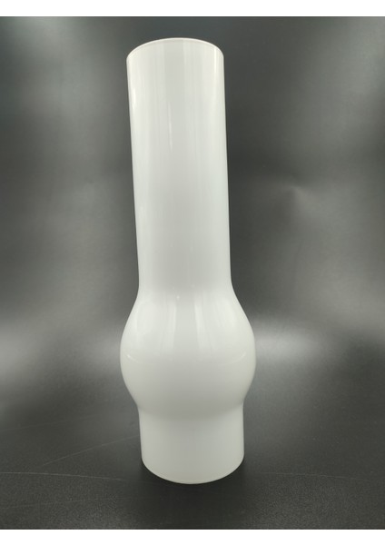 Avize Lamba Camı. Parlak Beyaz Renkli. (Alt Çap: 7.00cm- Yükseklik: 25,00cm)