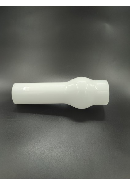 Avize Lamba Camı. Parlak Beyaz Renkli. (Alt Çap: 7.00cm- Yükseklik: 25,00cm)