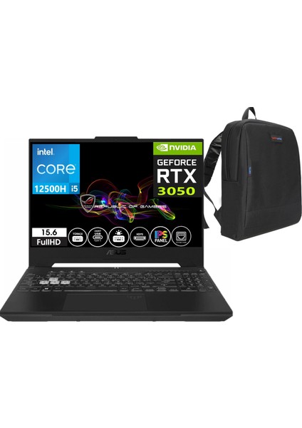 TUF15 FX507ZC4-HN157 Intel Core I5 12500H 64GB Ram 1tb SSD 4gb RTX3050 15.6 Inç 144Hz IPS Fhd Windows 11 Pro Taşınabilir Bilgisayar FX507ZC4-HN15726+ÇANTA