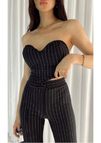 Kadın Bol Paça Çizgi Çımalı Pantolon fiyatları