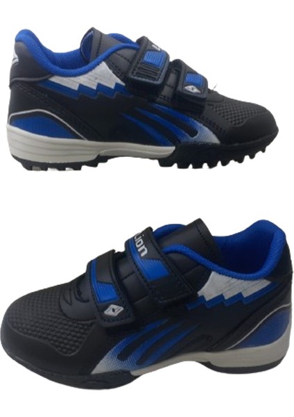 Erkek Çocuk Siyah-Sax Cırtlı Halı Saha Futbol Ayakkabısı Frlıon639-1097