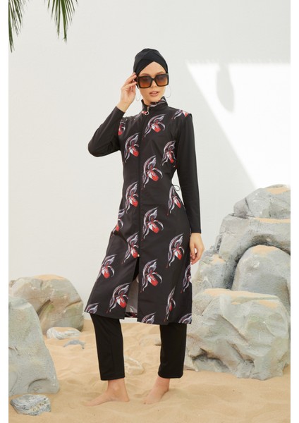 Tam Kapalı Tesettür Mayo Deniz Mayosu TD223-040 fiyatları