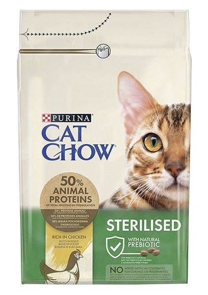 Cat Chow Sterilised Tavuklu Kısırlaştırılmış Kedi Maması 3 kg - Farmapets