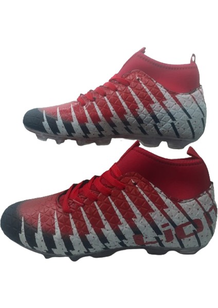 Erkek Siyah-Kırmızı Çoraplı Krampon Futbol Ayakkabı FLION5698-910 modelleri