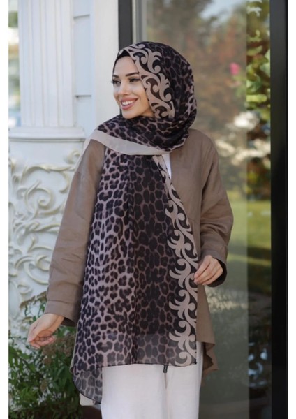 Sarmaşık Deteyalı Leopar Şal 205 x 75 LOŞ2317 modelleri