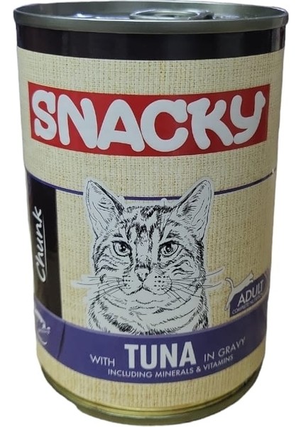 Chunk Gravy Soslu Ton Balıklı Yetişkin Kedi Konserve Yaş Maması 400 gr