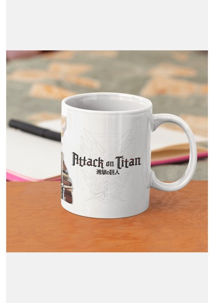 Attack On Titan Beyaz Kupa