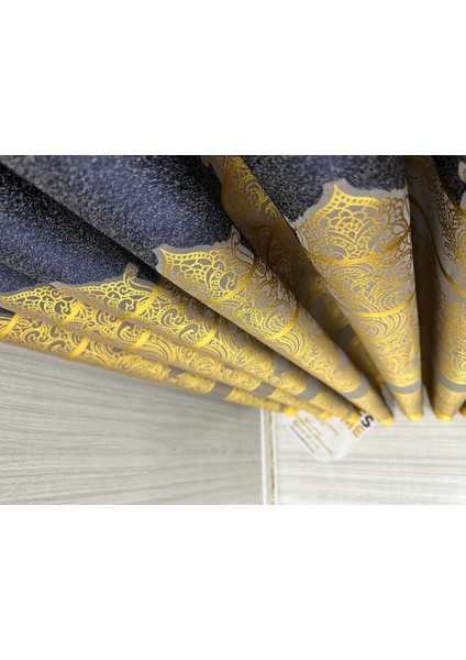 Nivemeshome Gönen Antrasit-Gold 671539 1/3 Sık Pileli Fon Perde Apm indirimleri