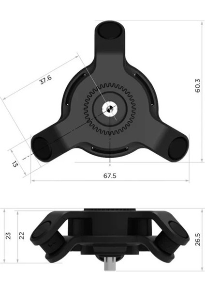 Qlock Titreşim Önleyici Quad Lock Uyumlu Telefon Tutucu Aparatı