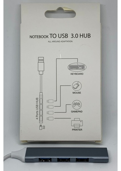 All 4 In 1 Notebook To USB 3.0 Hub Adaptör Çevirici Dönüştürücü Çoğaltıcı