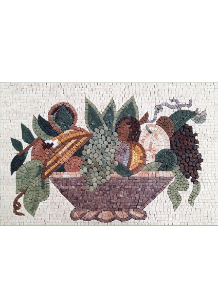 Ibla Mozaık Meyve Mermer Tablosu