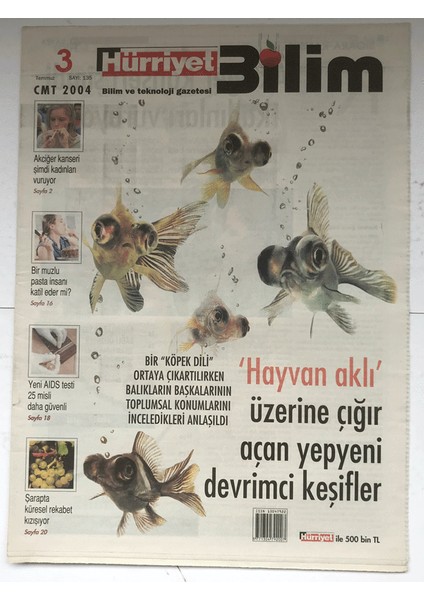 Hürriyet Bilim Gazetesi 3 Temmuz 2004 - Akciğer Kanseri Şimdi Kadınları Vuruyor GZ5536