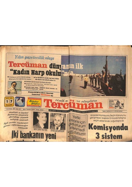 Tercüman Gazetesi 17 Mart 1983 - Giresun Beşiktaş Karşılaşmasında Kartal Zorlanmadı - Hisarbank Ve Istanbul Bankasının Bilançoları Hazırlanıyor Gz132344