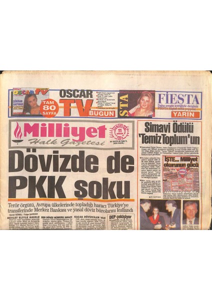 Milliyet Halk Gazetesi 11 Aralık 1993 - Çiller-Butto Kucaklaşması - Galatasarayda Erken Prim Neşesi Gz131725
