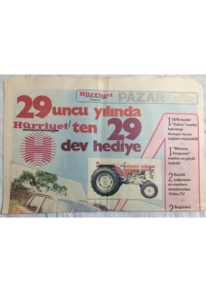 Hürriyet Pazar Eki 25 Nisan 1976 - Ünlü Sporcularla Antrenmana Çıkıyoruz - Gz19962