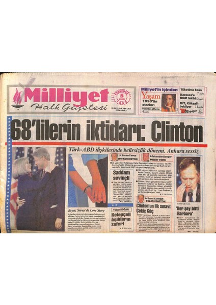 Milliyet Halk Gazetesi 5 Kasım 1992 - Galatasaray Gururumuz - Koçtan Fazla Nüfus Uyarısı GZ132560