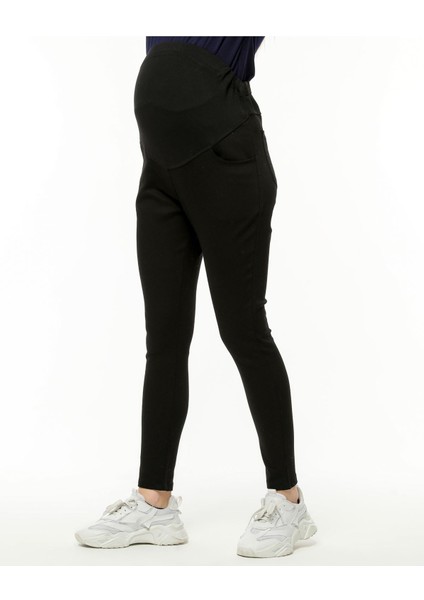 Bilekte Dar Paça Hamile Keten Pantolon modelleri