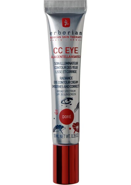 Erborıan cc Eye With Centella Asiatica - Aydınlatıcı Krem 10 ml