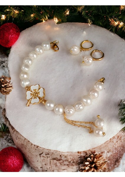 Özel Gerçek inci bileklik Tatlı su incisi bileklik Altın incili bileklik fırsatları