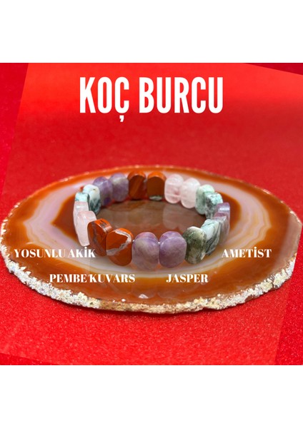 Koç Burcu Doğal Taş Roleks Bileklik