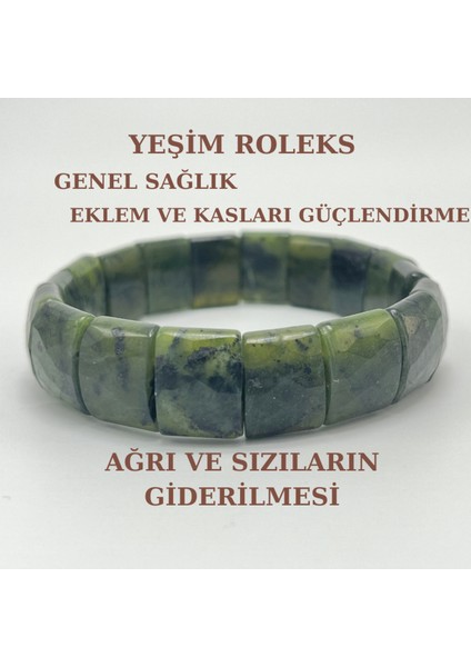 Yeşim Doğal Taş Roleks Bileklik