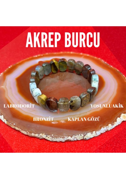 Akrep Burcu Doğal Taş Roleks Bileklik