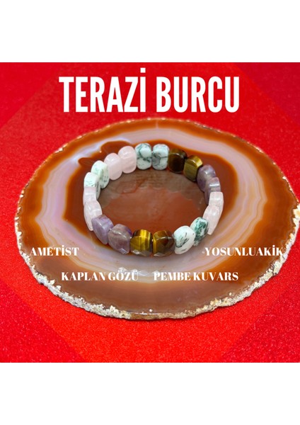 Terazi Burcu Doğal Taş Roleks Bileklik