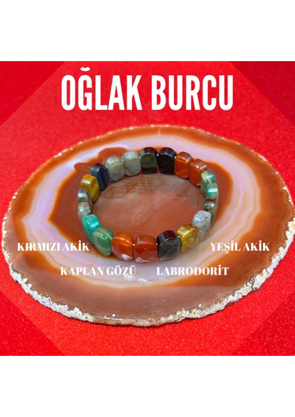 Oğlak Burcu Doğal Taş Roleks Bileklik