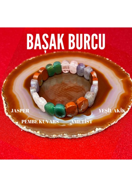 Başak Burcu Doğal Taş Roleks Bileklik