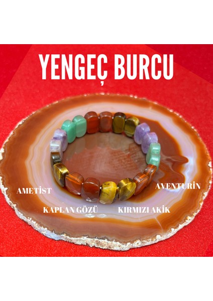Yengeç Burcu Doğal Taş Roleks Bileklik