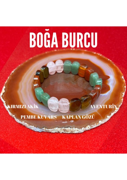 Boğa Burcu Doğal Taş Roleks Bileklik