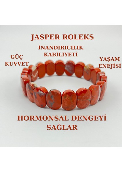 Jasper Doğal Taş Roleks Bileklik