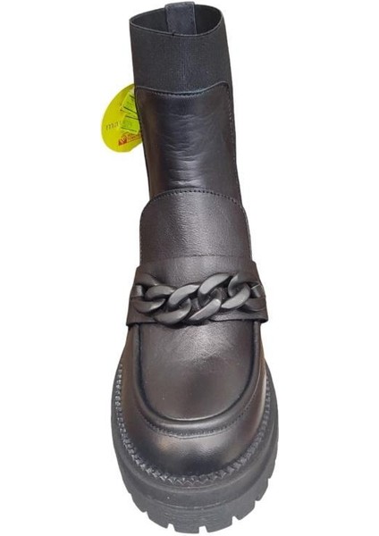 5285 Topuklu Tokalı Deri Maskülen Kadın Bot fırsatları