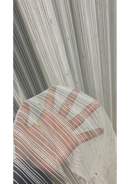 Gold Simli Tül Perde 1-3 Sık Pile fiyatları