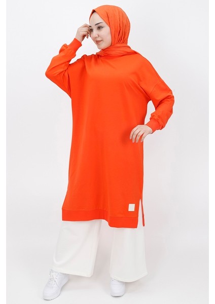 30645 2 Ip Uzun Boy Basic Sweatshirt