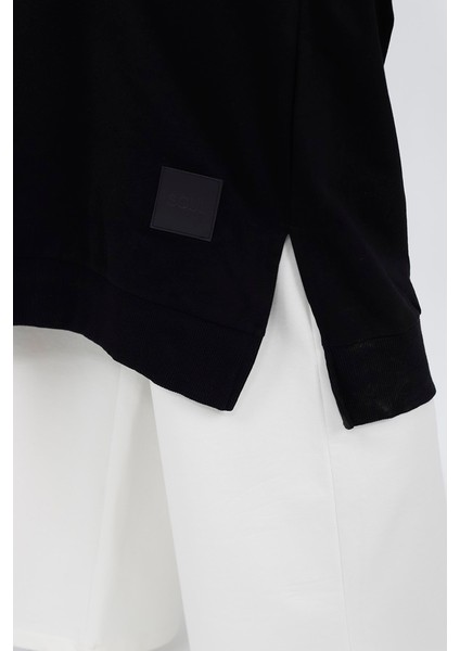30645 2 Ip Uzun Boy Basic Sweatshirt