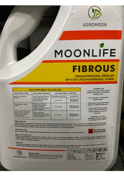 Moonlife Fibrous 5 Lt Koklendirici