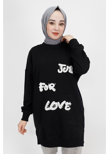 10336 Önü Tüy Baskılı 2 Ip Sweatshirt fiyatları