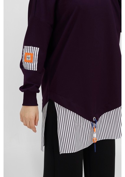 10392 Gömlek Garnili 2 Ip Sweatshirt