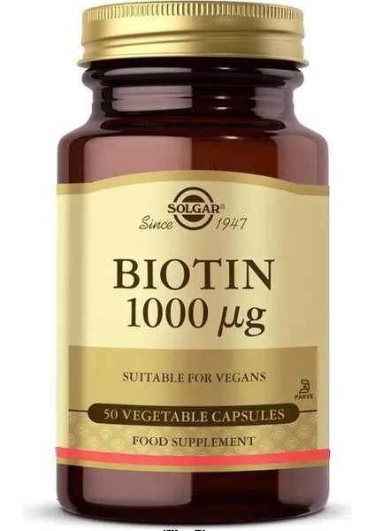Biotin 1000 mcg 50 Kapsül