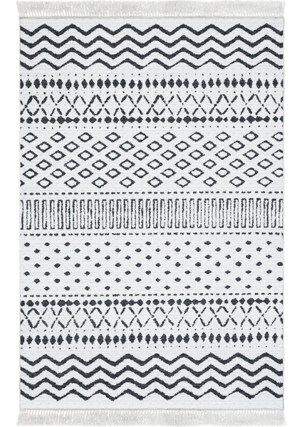 Dijital 2'li Banyo Paspas Takımı Yıldız Deri Kaymaz Taban Saçaklı Iskandinav Cade Lacivert fiyatları