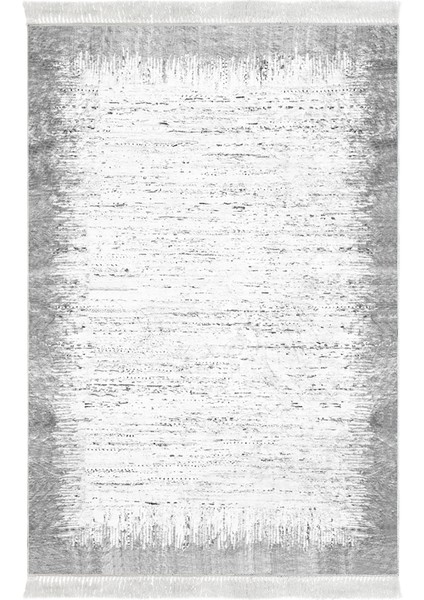 Dijital 2'li Banyo Paspas Takımı Yıldız Deri Kaymaz Taban Saçaklı Modern Evelina Gri fiyatları