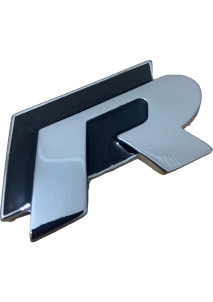 R Metal Logo Stıcker