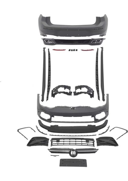 Vw golf 8 rline body kit tampon ve panjur seti full 2021+ fiyatları
