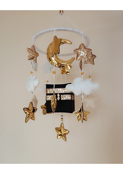 Kabe Islam Temalı Kiz ve Erkek Bebek Beşik Süsü Dönence fırsatları