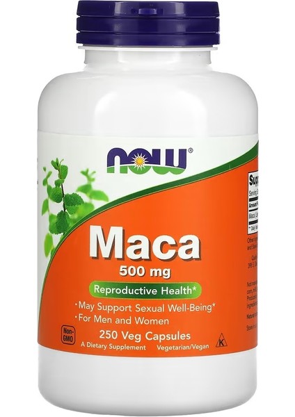 Maca 500 mg 250 Veg Capsules