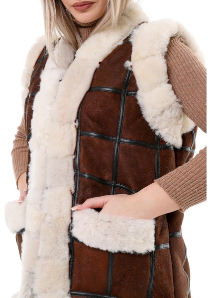 Hakiki Deri Kadın Kürklü Yelek fırsatları