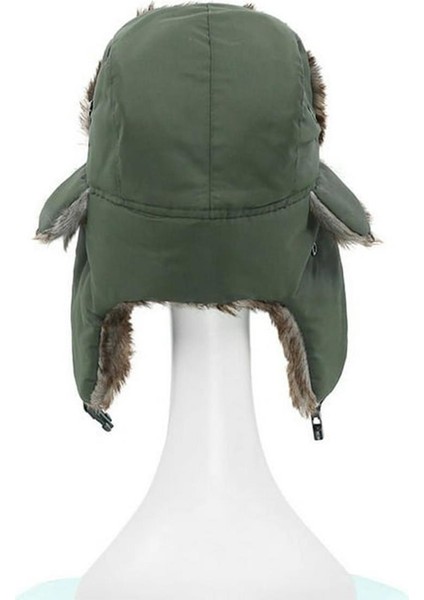 Unisex Çocuk Sıcak Kürklü Bere Kışlık Kulaklı Kayak Şapkası 52CM modelleri