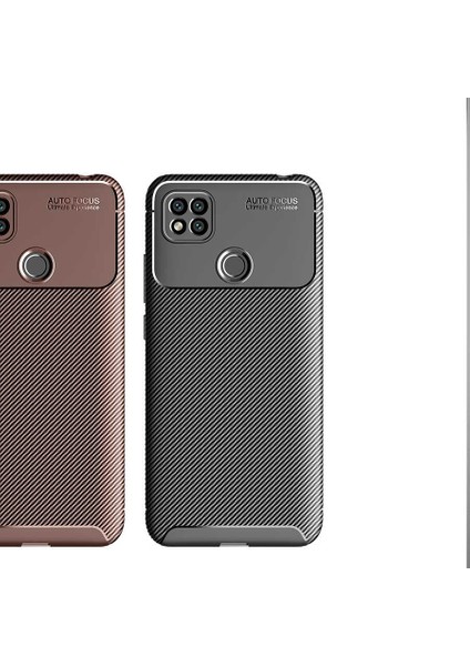 Xiaomi Redmi 9c Kılıf Karbon Görünümlü Ultra Ince ve Dayanıklı Silikon Kapak fırsatları